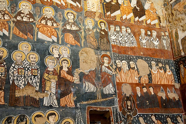 istock Frescoes at Syrian monastery of Deir Mar Musa 162454088
