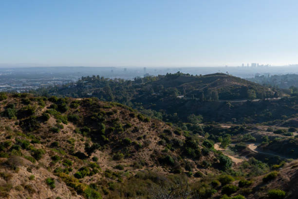 istock Cityscape hidden behind Mountain Layers 1624553668
