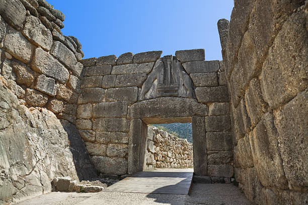 istock Lion Gate at Mycenae, Greece 162456416