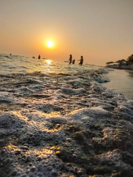 istock sea, beach, sunset, sun, sand, wave, 1624611647