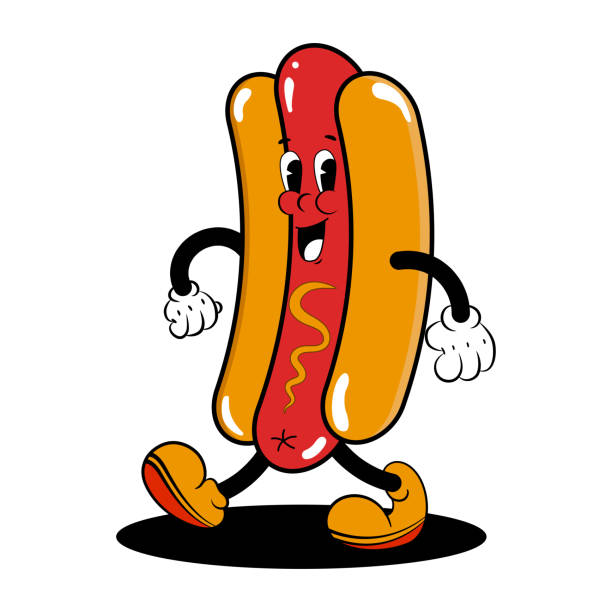 7,500+ Vintage Hot Dog Stock Illustrations, Royalty-Free Vector