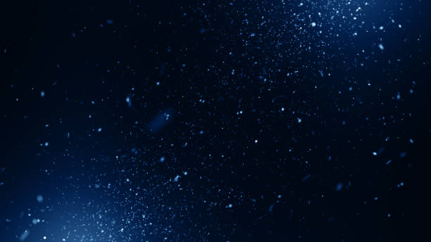 Particles Blue dust abstract light bokeh motion titles cinematic background