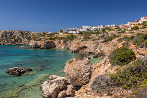 istock Amoopi Bay, Karpathos, Greece. People sunbathing in beautiful Amoopi Bay. 1624814251