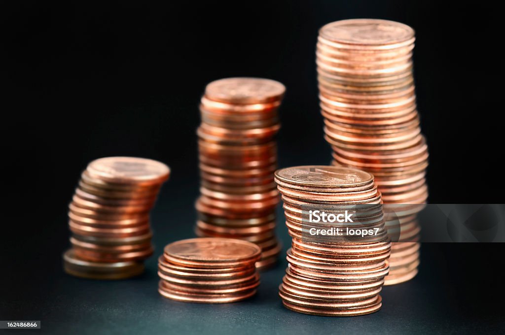 towers de pièces de monnaie - Photo de Activité bancaire libre de droits