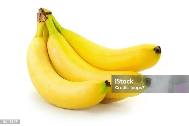 Banana Bunch Stock Photo - Download Image Now - Banana, Cut Out, White Background