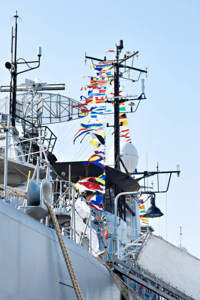 istock Signal flags on a military ship 1624882394