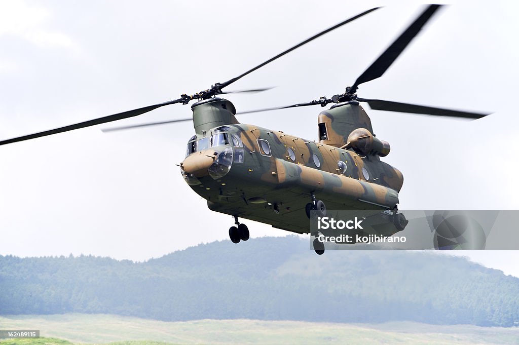 Tandem Rotor de Helicóptero - Royalty-free Armamento Foto de stock