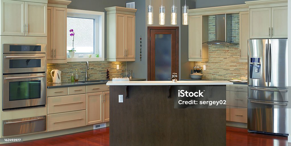 Design Interior de Cozinha - Royalty-free Apartamento Foto de stock
