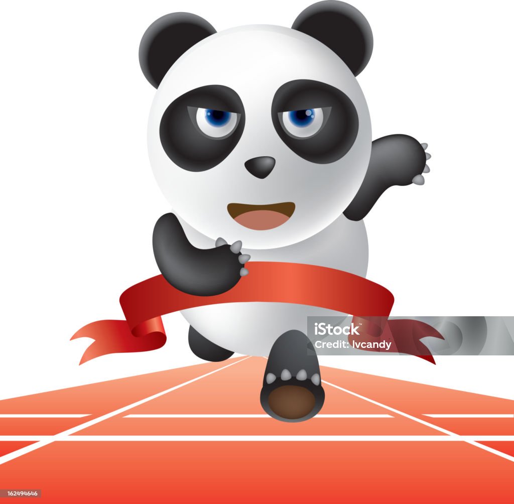 Champion - arte vectorial de Panda - Animal libre de derechos