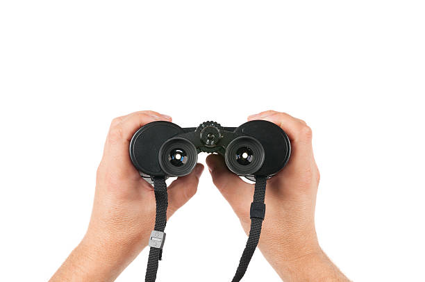 istock Holding Porro-prism binoculars 162496490