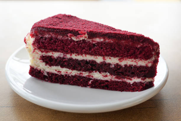 istock red velvet cake on plate 1624977215