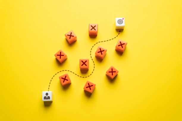 istock Achieve the goal bypassing obstacles. 1624991045