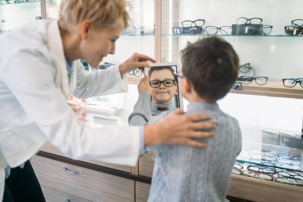 istock Pensive boy, admiring his new glasses 1624997546
