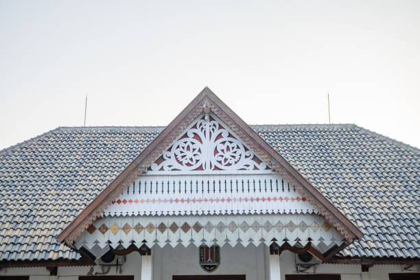 The photo is suitable to use for traditional design house of Java people.