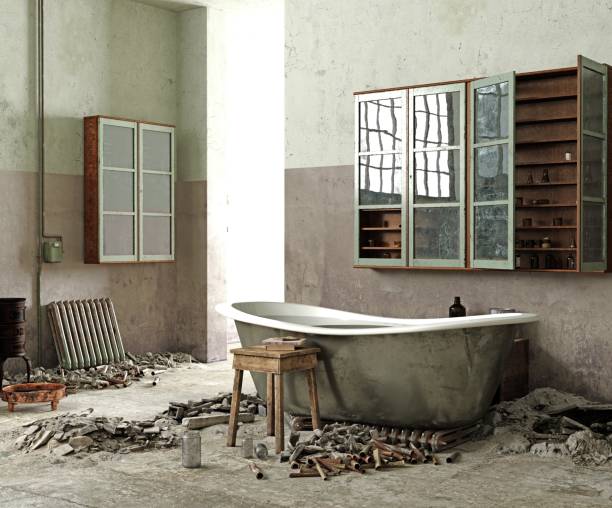 istock a bathtub in a dilapidated abandoned room 1625138517