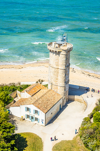 Museum of the Phare des Baleines lighthouse and Tour Vauban tower in Saint-Clément-des-Baleines, France