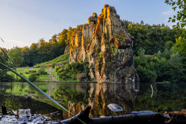 The Externsteine are a unique natural monument in a nature reserve. A medieval sacred city in the midst of bizarre sandstone cliffs.