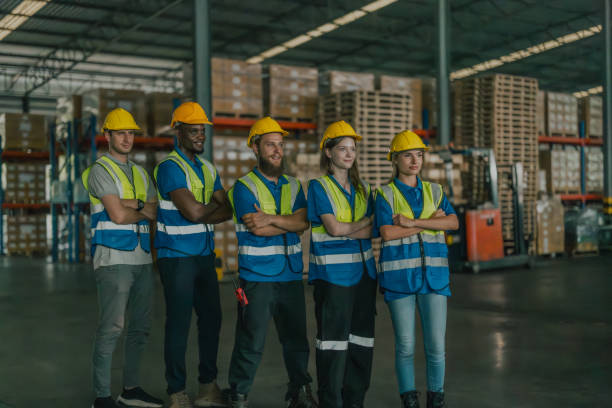 istock Diverse warehouse team create empowerment, confidence. Collaboration drives excellence in logistics 1625298271
