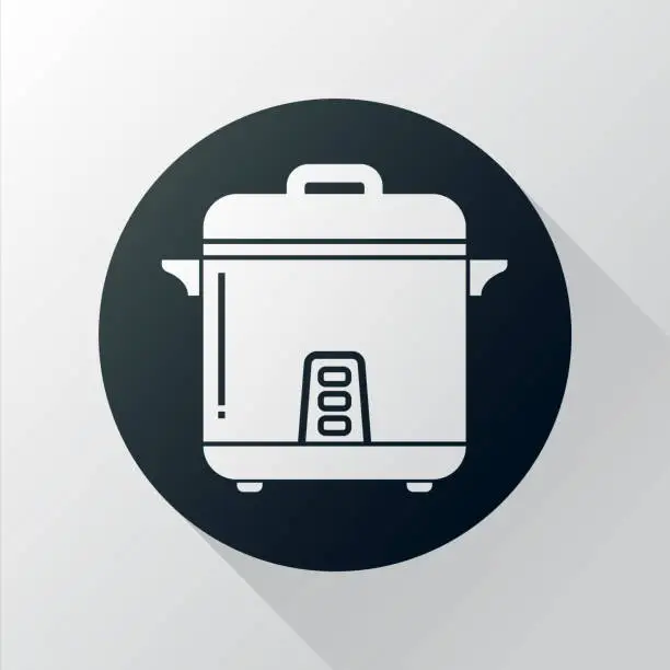 Vector illustration of electric rice cooker