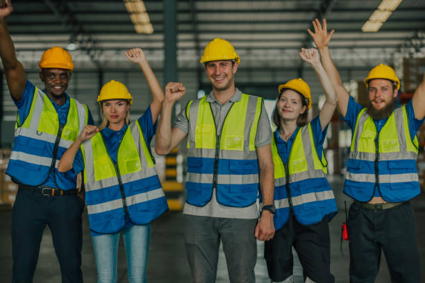 istock Diverse warehouse team create empowerment, confidence. Collaboration drives excellence in logistics 1625308369