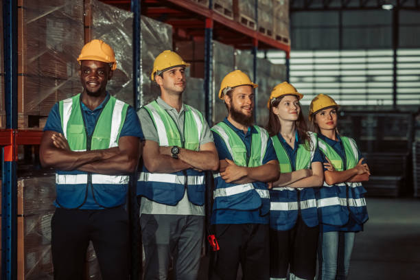 istock Diverse warehouse team create empowerment, confidence. Collaboration drives excellence in logistics 1625310789