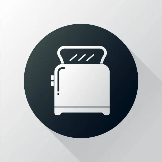 Vector illustration of toaster