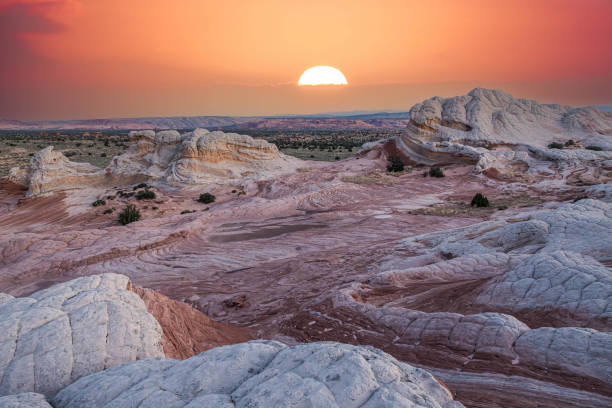 istock Land formations at White Pocket in the Vermillion Cliffs National Monument with a dramatic evening sky 1625312353