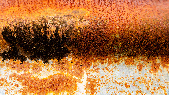 rusty zinc texture as background