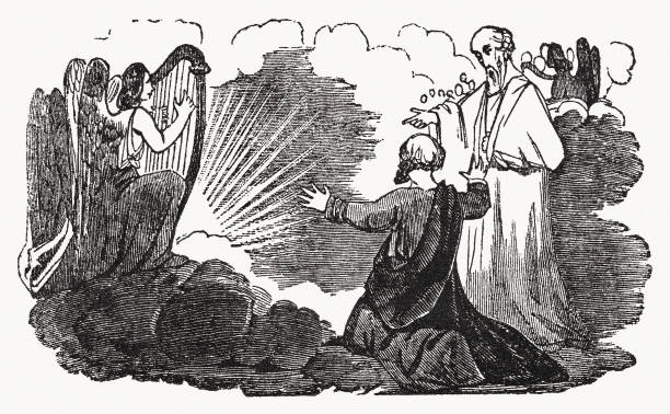 istock John and one of the elders (Revelation 7), woodcut, 1837 1625320701