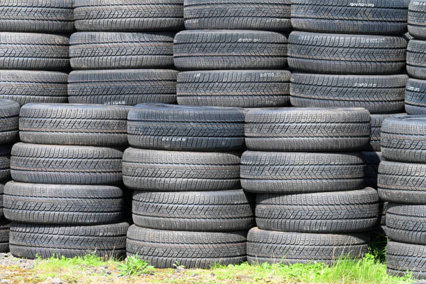 istock A tyre wall of tyres stacked horizontally, rubber tyres 1625323441
