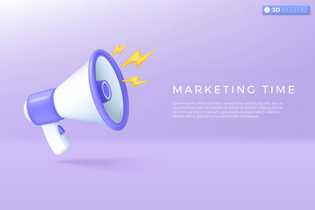 istock 3d megaphone speaker with lightning icon symbol. loudspeaker announce discount promotion, Sell reduced prices, Marketing time concept. 3D vector isolated illustration, Cartoon pastel Minimal style. 1625328855