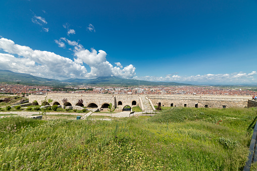 Panorama of Prizren, view from medieval fortress Kalaja. Kosovo, Serbia