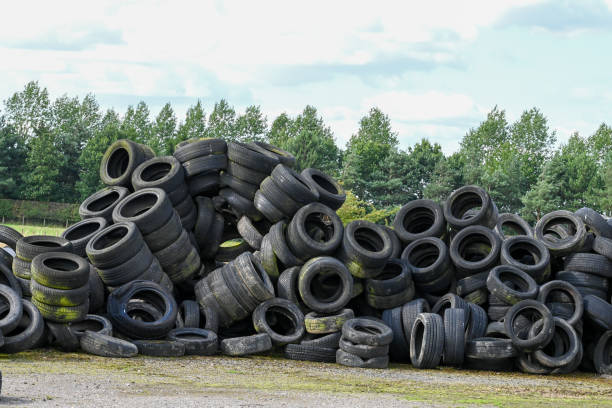istock A falling stack of disused rubber car tyres, waste, pollution, unwanted, pile 1625342681
