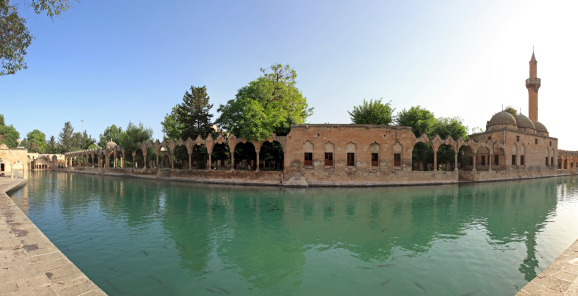 There is a fish lake in the center of Sanliurfa filled with sacred fish and surrounded by Halil Rahman Mosque.