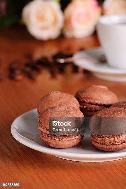 Chocolate Macaroons Stock Photo - Download Image Now - Baked Pastry Item, Breakfast, Brown