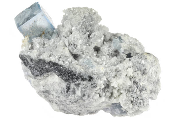 istock vivid blue cube fluorite from China 1625402754