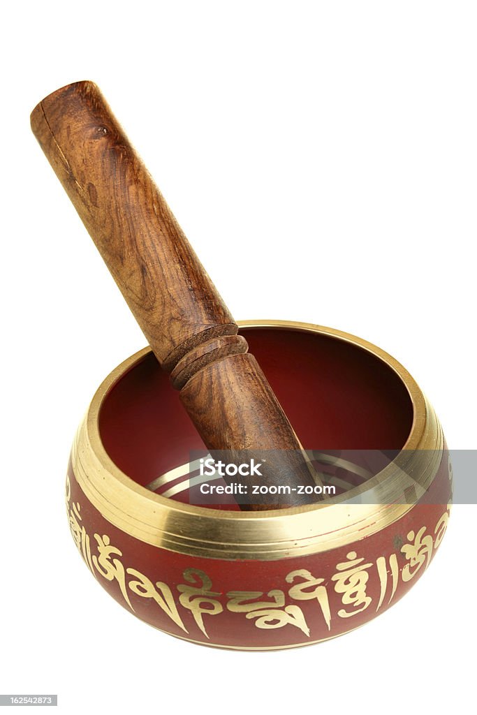 Tibetane cantare bowl - Foto stock royalty-free di Gong rin