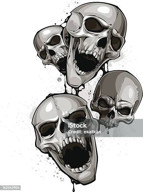Decrepite Skull Decrepit Skulls Stock Illustration - Download Image Now - Human Skull ...