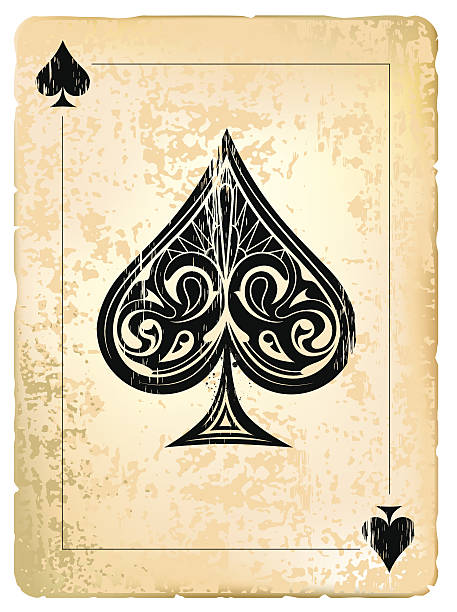 스페이드 에이스 - ace of spades illustrations stock illustrations