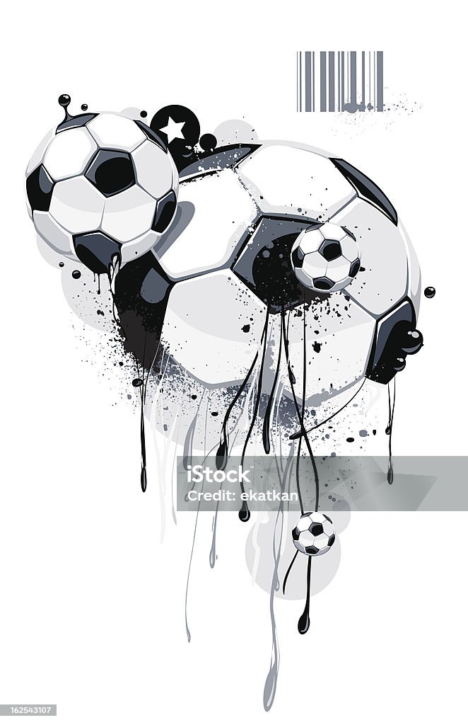 Sfondo Immagine del pallone da calcio - arte vettoriale royalty-free di Arte