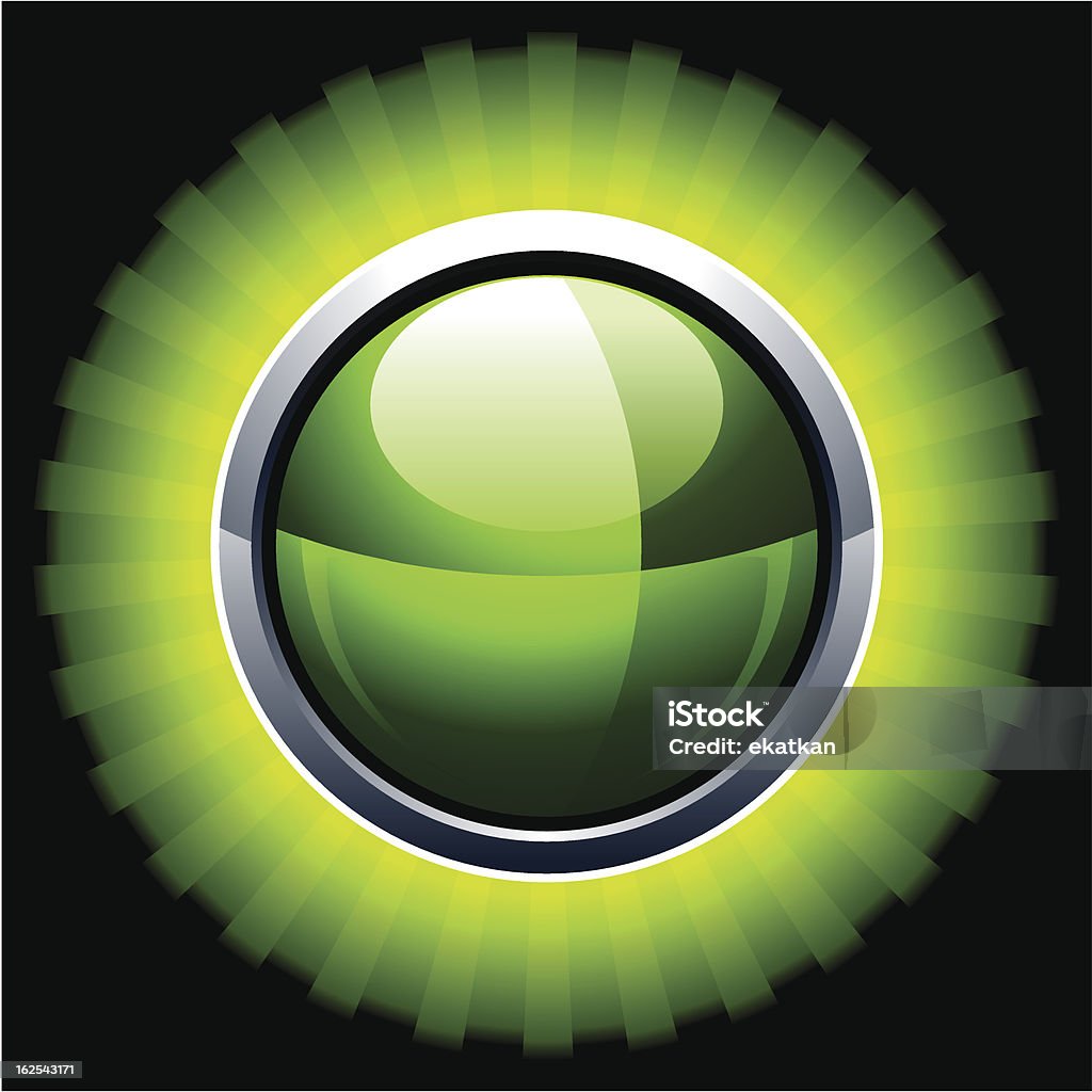 Green Tutorial Button Green Glossy Button Stock Illustration - Download Image Now - Art, Art ...