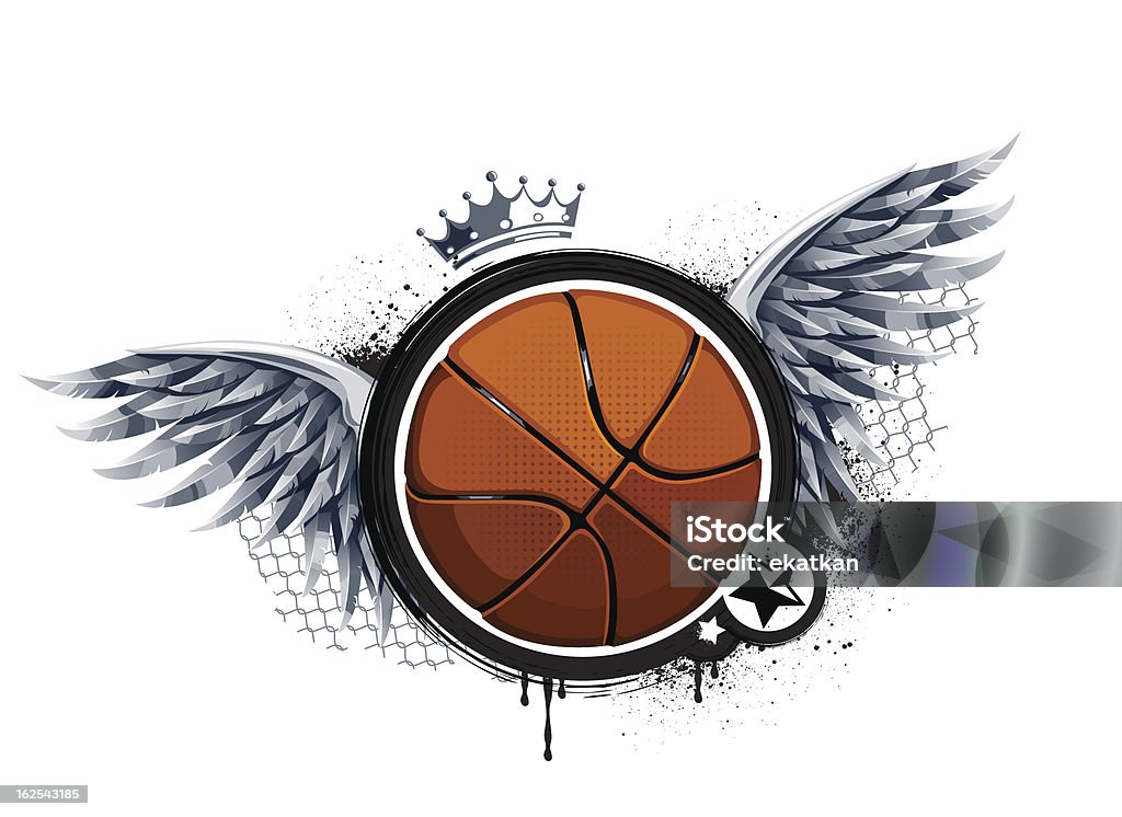 グランジの画像、バスケットボール - グラフィティのロイヤリティフリーベクトルアート