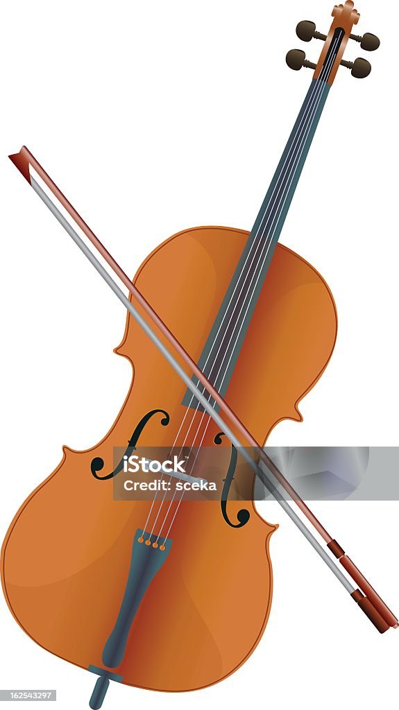 Violon - clipart vectoriel de Art libre de droits