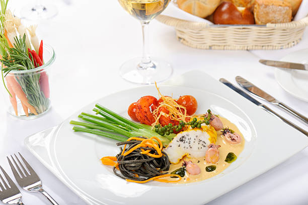 istock Monkfish in White Tomato Sauce with Pasta 162543357