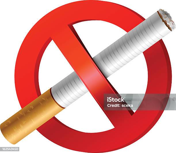 Vetores de Ícone Nãofumantes e mais imagens de Placa de Proibido Fumar - Placa de Proibido Fumar, Cigarro, Fumar