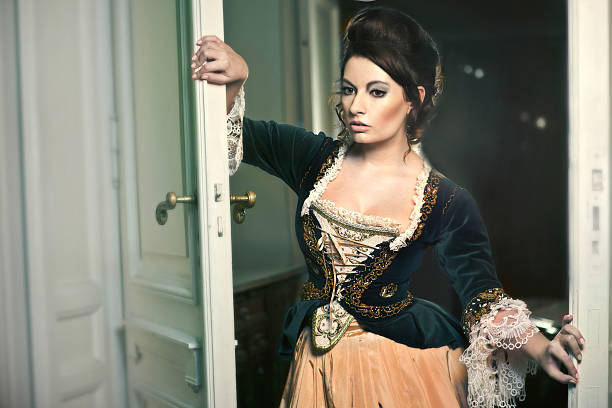 istock Beautiful, elegant lady in manor house 162545238