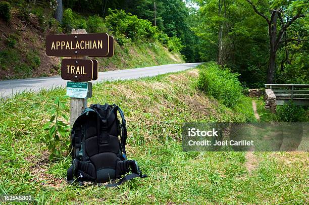 Backpack On The Appalachian Trail In Southwest Virginia Stock Photo - Download Image Now