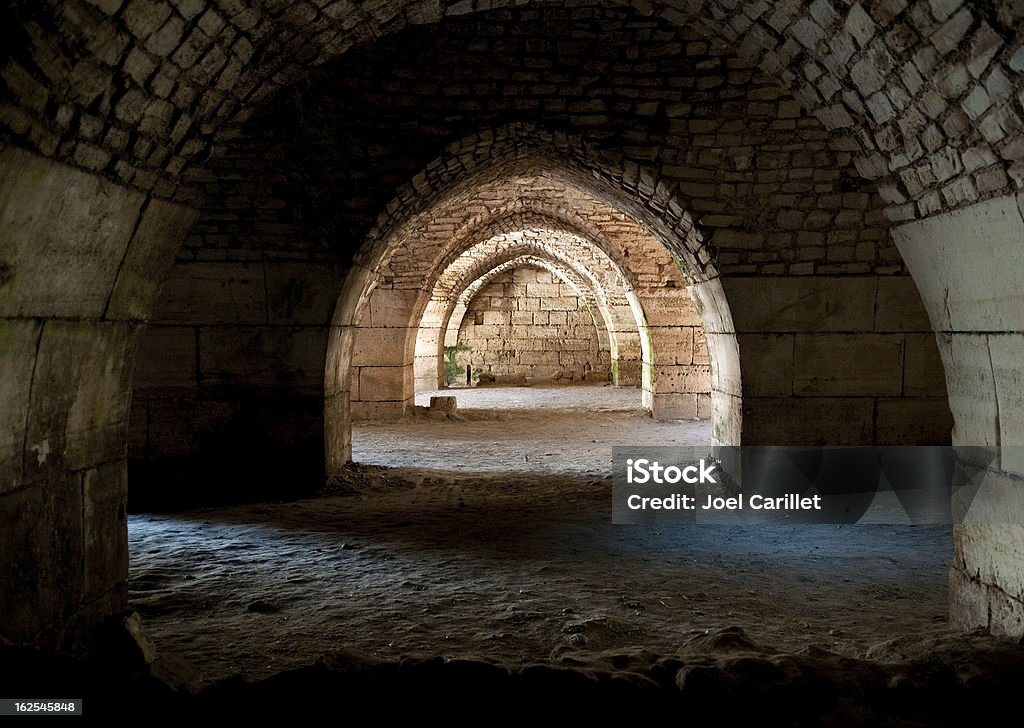 Final y luz interior Crac des Chevaliers en siria - Foto de stock de Señal de calle sin salida libre de derechos