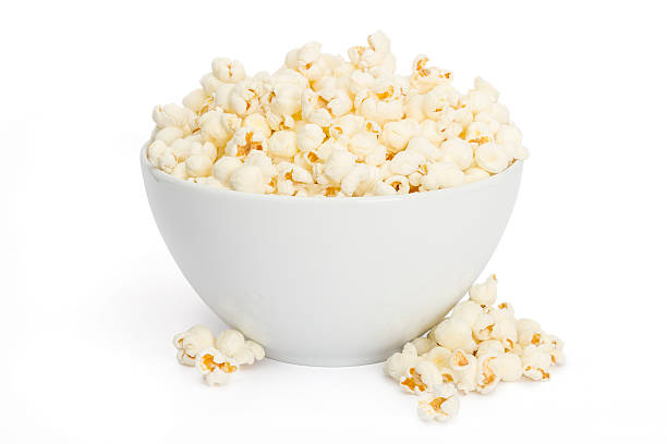 попкорн - popcorn snack bowl corn стоковые фото и изображения