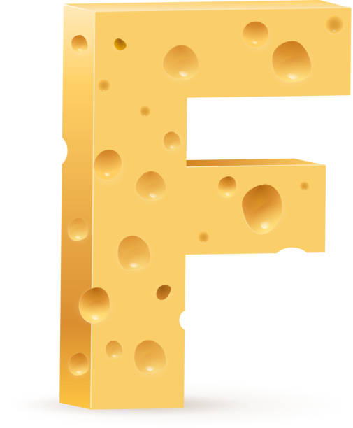 illustrations, cliparts, dessins animés et icônes de lettre fait de fromage - alphabet cheese parmesan cheese inspiration